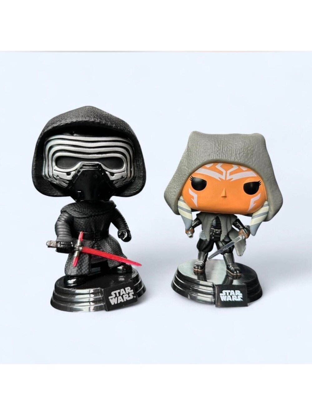 Star Wars Funko Pop! Lot – Kylo Ren (2015) & Ahsoka Tano (2023) Bobbleheads – Lo